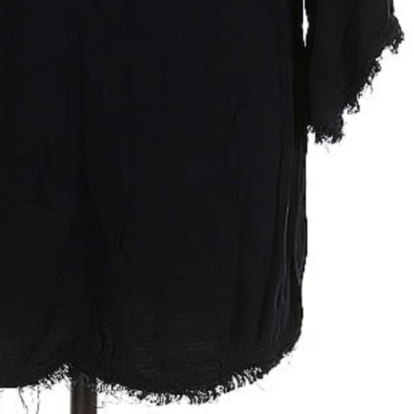 Splendid Black Button-Down Tunic - Picture 4 of 8